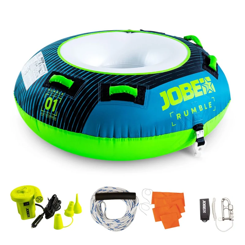 Jobe Rumble azul 1 pessoas com insuflador e corda