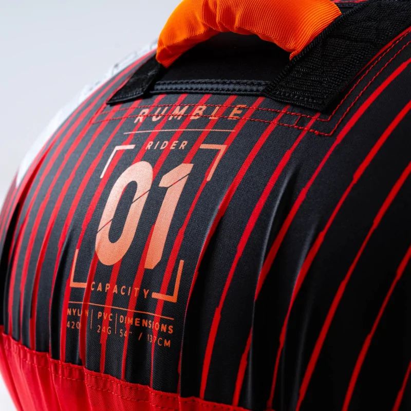 Flotador de arrastre tipo donut Jobe Rumble rojo 1 persona