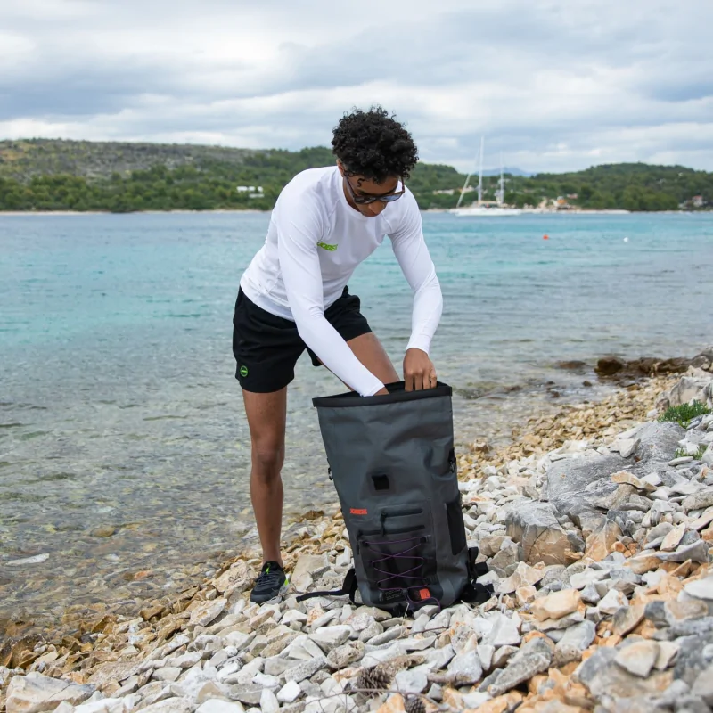 Mochila Jobe impermeável cinzenta