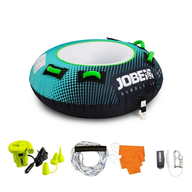 Jobe Rumble 1 persona Teal con inflador y cuerda