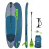Tabla de paddle surf Jobe Yarra 10.6 azul con remo de fibra de vidrio